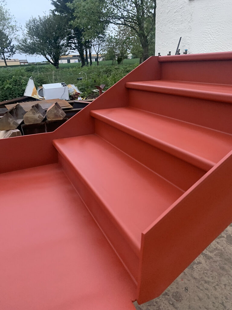 Hotel Structural Steel Stair Case