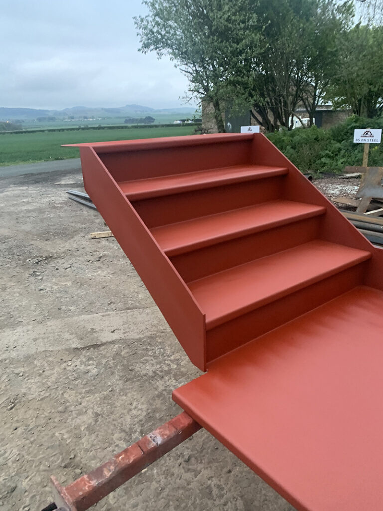 Hotel Structural Steel Stair Case