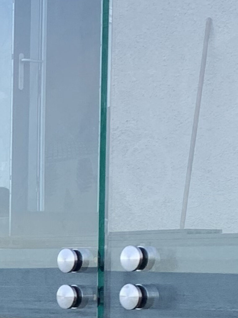 Structural steel glass balcony